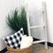 Rustic Farmhouse 5ft Reclaimed Wood Decorative Bookcase Picket Ladder